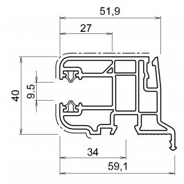 Coulisse pour volet roulant pvc renovation