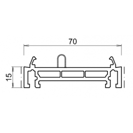 Rehausse / elargisseur kommerling de 15 mm BLANC