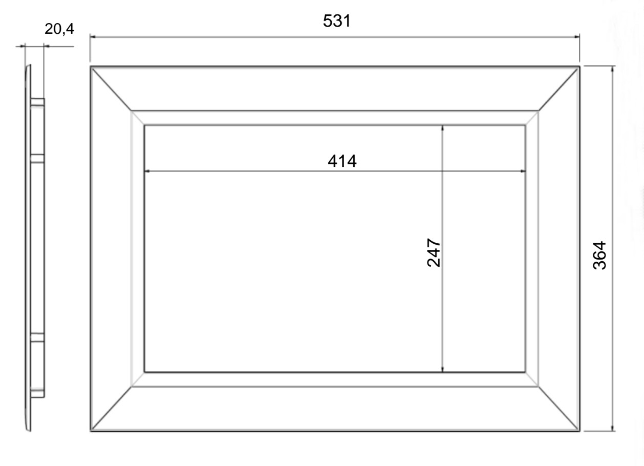 hublots rectangulaire